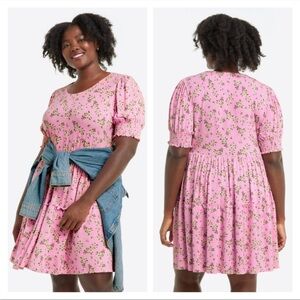 Draper James Lee Dress in Magnolia Pink Multi NWT Size Small